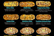 Pide (Turkish pizza) & Gozleme - Menu
